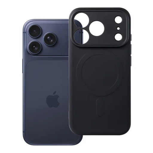 Puzdro Silicone Mag Cover pre iPhone 17 Pro / 18 Pro, kompatibilné s MagSafe, s ochranou fotoaparátu, čierne - 12