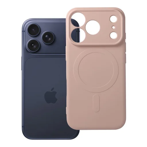 Mag Cover silikónový kryt pre iPhone 17 Pro / 18 Pro, kompatibilný s MagSafe, s ochranou fotoaparátu, ružový - 12