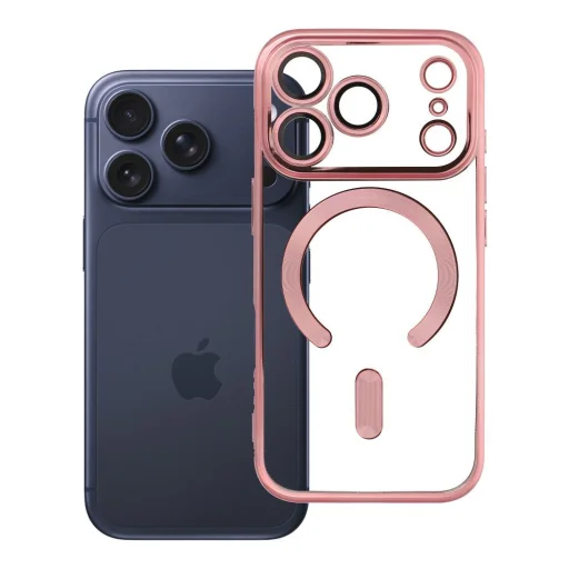 Electro Mag Cover puzdro kompatibilné s MagSafe pre iPhone 17 Pro / 18 Pro, ružovozlaté - 12