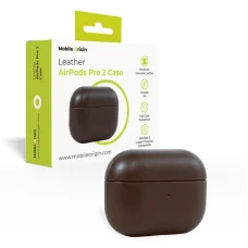 Mobile Origin bőr tok AirPods Pro 2-höz, barna