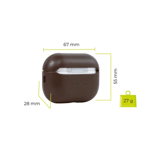 Mobile Origin bőr tok AirPods Pro 2-höz, barna - 4