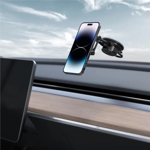 Spigen OneTap 3 MagSafe držiak na telefón do auta na palubnú dosku a čelné sklo ITS35-3 čierny - 3