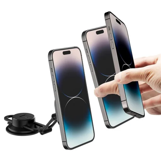 Spigen OneTap 3 MagSafe držiak na telefón do auta na palubnú dosku a čelné sklo ITS35-3 čierny - 11