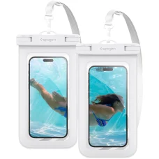 Spigen Aqua Shield A601 vodotesné puzdro na telefón, biele, 2 ks