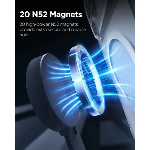 Spigen MFT35-1 MagSafe magnetický držiak na telefón do auta na palubnú dosku a čelné sklo čierny - 10