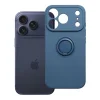  iPhone 17 Pro / 18 Pro sötétkék Silicone Ring szilikon tok thumbnail
