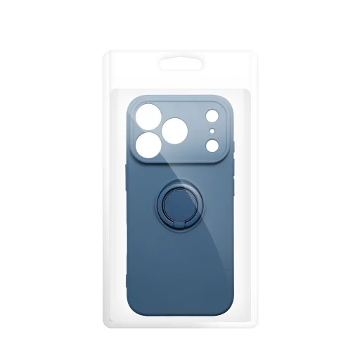 iPhone 17 Pro / 18 Pro tmavomodrý silikónový kryt Silicone Ring - 5