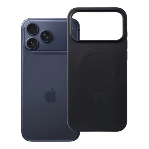 Puzdro Silicone Mag Cover pre iPhone 17 Pro Max / 18 Pro Max, kompatibilné s MagSafe (s veľkým otvorom), čierne - 10