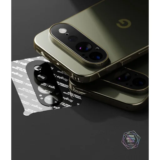 Google Pixel 11 Pro XL čierne Ringke Camera Full Cover ochranné sklo na kameru, 2 ks - 5