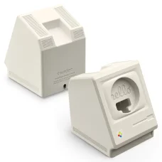 Nabíjací stojan Spigen Classic LS pre Apple Watch a AirPods v kamennej farbe