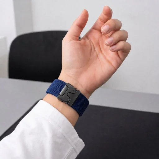Samsung Galaxy Watch 8 / 9 / Classic (40 / 44 / 46 mm) tmavomodrý remienok Tech-Protect Nylon Clasp - 4