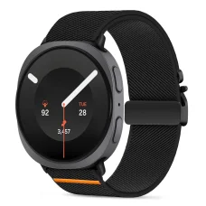  Samsung Galaxy Watch 8 / 9 / Classic (40 / 44 / 46 mm) fekete Tech-Protect Nylon Clasp nejlon óraszíj