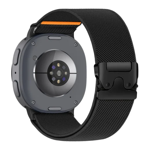  Samsung Galaxy Watch 8 / 9 / Classic (40 / 44 / 46 mm) fekete Tech-Protect Nylon Clasp nejlon óraszíj - 2