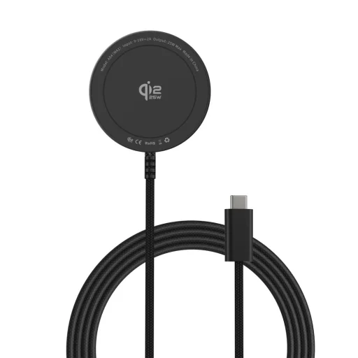 A54 čierna Tech-Protect magnetická MagSafe bezdrôtová nabíjačka, 25 W, Qi2.2 - 3