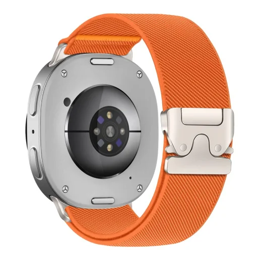  Samsung Galaxy Watch 8 / 9 / Classic (40 / 44 / 46 mm) narancssárga Tech-Protect Nylon Clasp nejlonszíj - 2