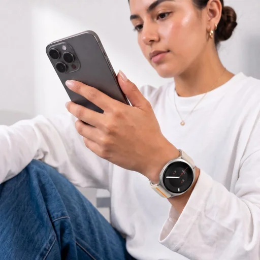  Samsung Galaxy Watch 8 / 9 / Classic 40 / 44 / 46 mm-hez csillagfény Tech-Protect Nylon Clasp nejlon óraszíj - 3