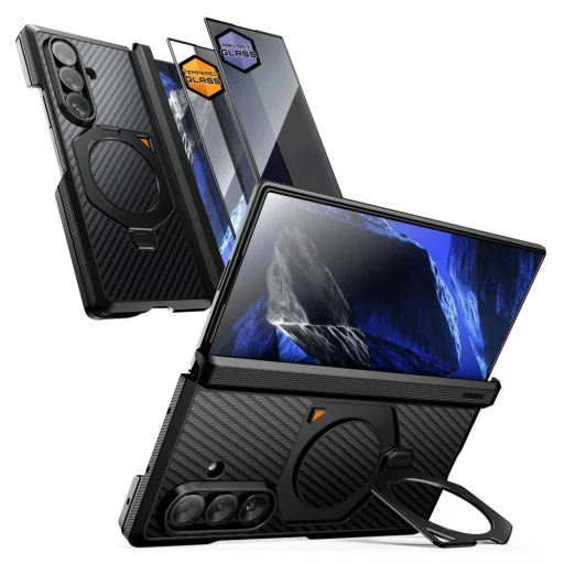 Samsung Galaxy Z Fold 8 Ultra čierne aramidové puzdro Supcase UB Aero MagSafe, dvojdielne - 2