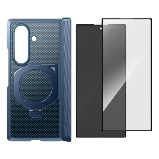 Samsung Galaxy Z Fold 8 Ultra modré aramidové puzdro Supcase UB Aero MagSafe 2-Set - 3