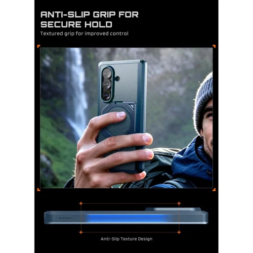 Samsung Galaxy Z Fold 8 Ultra modré aramidové puzdro Supcase UB Aero MagSafe 2-Set - 9