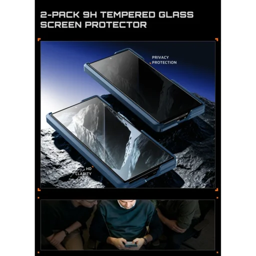 Samsung Galaxy Z Fold 8 Ultra modré aramidové puzdro Supcase UB Aero MagSafe 2-Set - 8