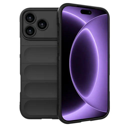 Čierne TPU puzdro Techsuit Magic Shield pre iPhone 18 Pro / iPhone 17 Pro - 1