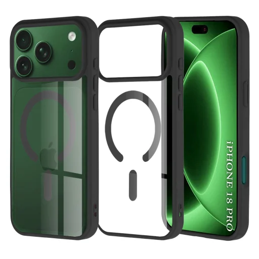 iPhone 18 Pro / iPhone 17 Pro čierne puzdro Techsuit MagSafe Pro - 1