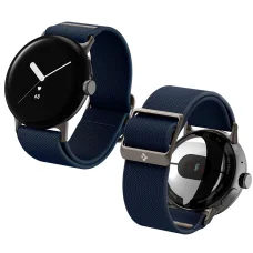 Google Pixel Watch 2026/4/3 41 mm/2/1 Spigen Lite Fit nylonový remienok, tmavomodrý