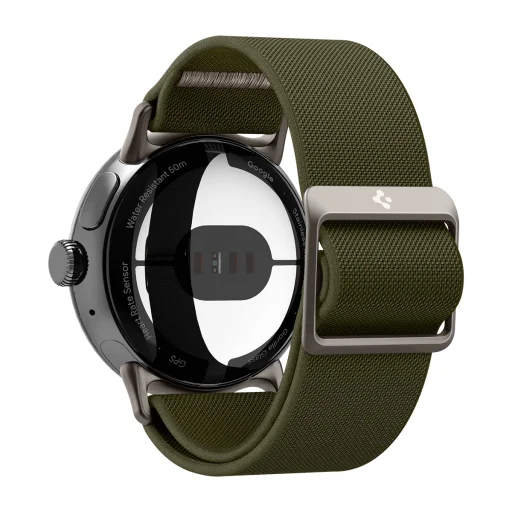 Google Pixel Watch 2026/4/3/2/1 41 mm Spigen Lite Fit nylonový remienok, khaki - 3