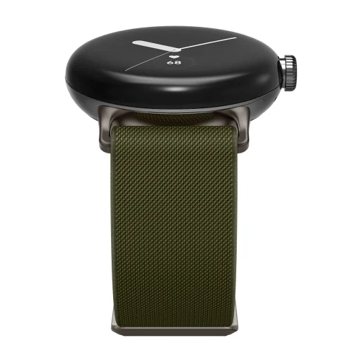 Google Pixel Watch 2026/4/3/2/1 41 mm Spigen Lite Fit nylonový remienok, khaki - 4