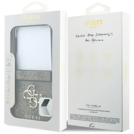 Samsung Galaxy Z Flip8 hnedé puzdro Guess Big 4G Logo - 8