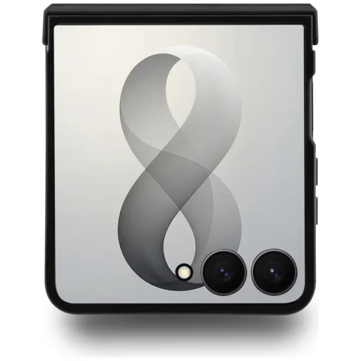 Samsung Galaxy Z Flip8 hnedé puzdro Guess Big 4G Logo - 3