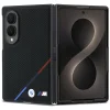 Samsung Galaxy Z Fold8 čierne BMW M puzdro z perforovanej kože s trikolórovými pruhmi a kovovým logom MagSafe thumbnail
