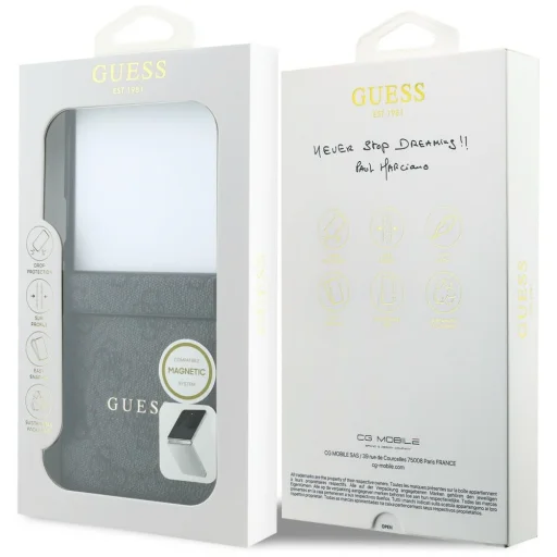 Čierne puzdro Guess 4G Classic MagSafe pre Samsung Galaxy Z Flip8 - 8