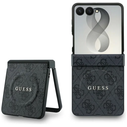 Čierne puzdro Guess 4G Classic MagSafe pre Samsung Galaxy Z Flip8 - 1
