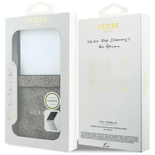 Samsung Galaxy Z Flip8 hnedé puzdro Guess 4G Classic MagSafe - 8
