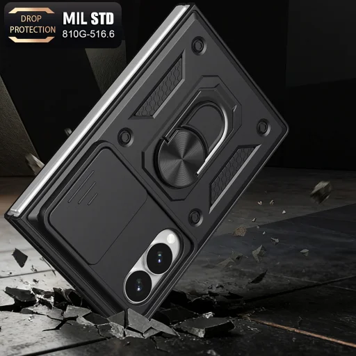 Čierne puzdro Techsuit CamShield pre Samsung Galaxy Z Fold8 - 4