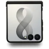 Samsung Galaxy Z Flip8 béžové puzdro Guess Magnetic Ring Stand Grained Classic Logo MagSafe thumbnail