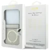 Samsung Galaxy Z Flip8 béžové puzdro Guess Magnetic Ring Stand Grained Classic Logo MagSafe thumbnail