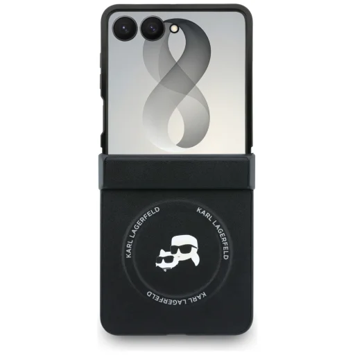 Samsung Galaxy Z Flip8 čierny Karl Lagerfeld Karl & Choupette Pins MagSafe pevný kryt - 2