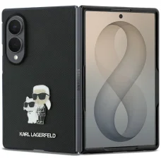  Samsung Galaxy Z Fold8 fekete Karl Lagerfeld Saffiano Karl&Choupette Pin keménytok