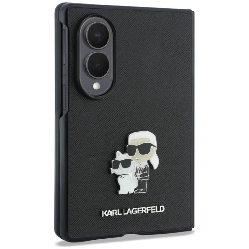  Samsung Galaxy Z Fold8 fekete Karl Lagerfeld Saffiano Karl&Choupette Pin keménytok - 3