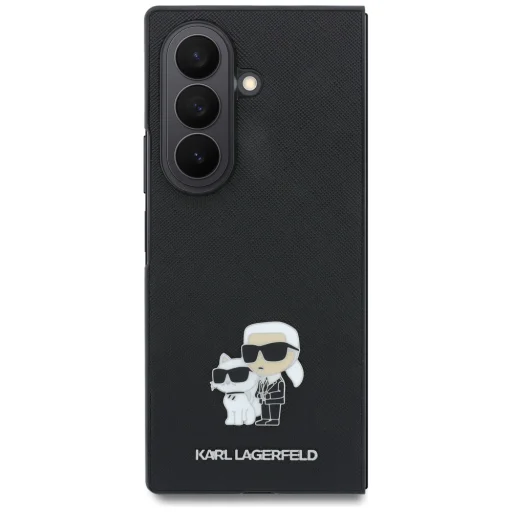 Samsung Galaxy Z Fold8 Ultra Karl Lagerfeld Saffiano Karl&Choupette Pin puzdro, čierne - 2