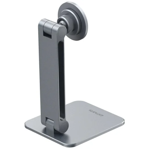4smarts ErgoPro Desk Stand magnetický stolový držiak na telefón a tablet, sivý - 4