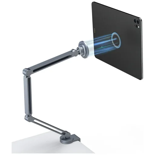 4smarts Mount ErgoPro Desk Clamp magnetický stolový držiak na telefón a tablet, sivý - 2
