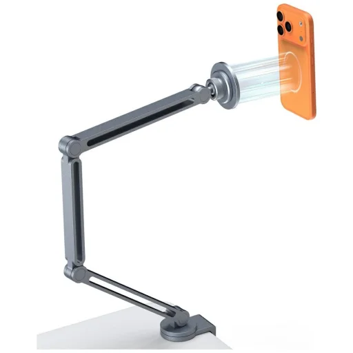 4smarts Mount ErgoPro Desk Clamp magnetický stolový držiak na telefón a tablet, sivý - 3