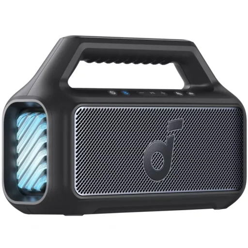 Anker SoundCore Boom 2 nová verzia Bluetooth reproduktor, 80 W, TWS, RGB, IPX7, čierny, A3138012 - 1