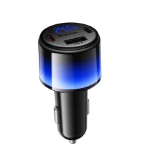 Hoco Z69B nabíjačka do auta USB-A a 2× USB-C PD QC3.0 57 W čierna