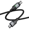 Hoco U159 magnetický USB-C – USB-C kábel QC3.0 PD, 5 A, 240 W, 1,2 m, čierny thumbnail