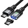 Hoco U159 magnetický USB-C – USB-C kábel QC3.0 PD, 5 A, 240 W, 1,2 m, čierny thumbnail