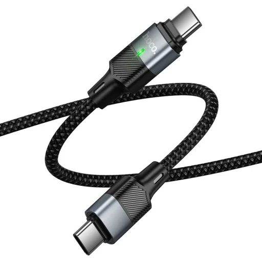 Hoco U159 magnetický USB-C – USB-C kábel QC3.0 PD, 5 A, 240 W, 1,2 m, čierny - 3